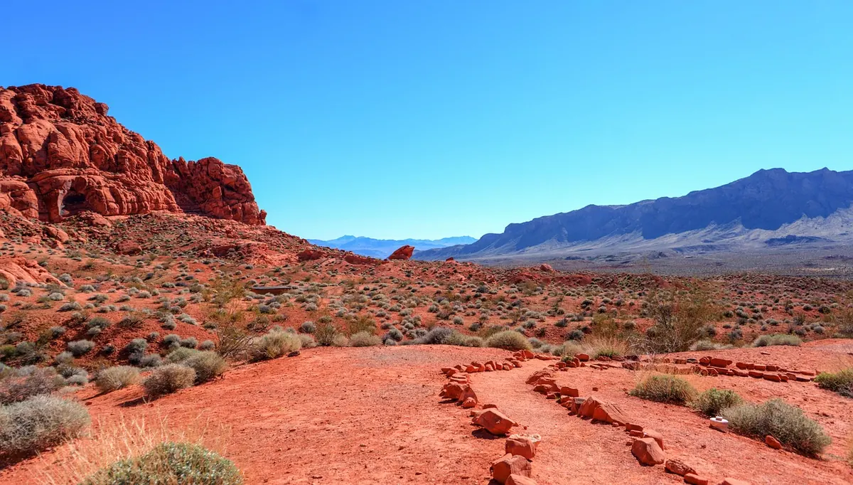 Red rock formations in Valley of Fire State Park