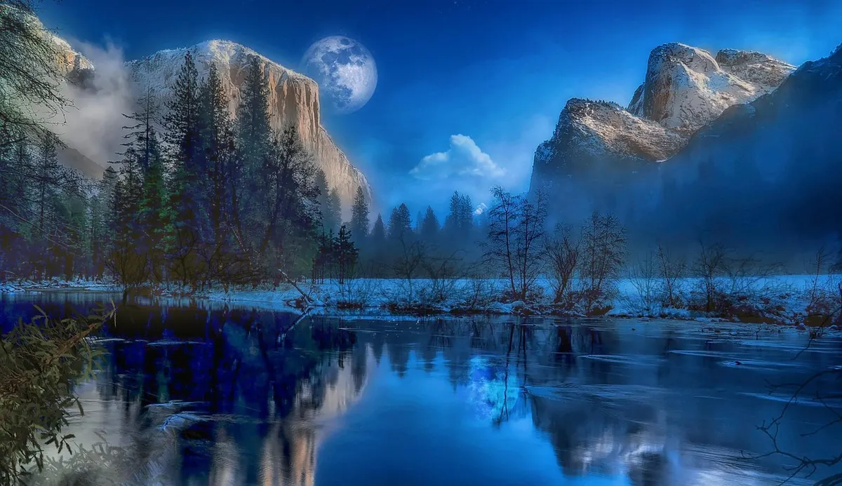 Yosemite Valley in winter