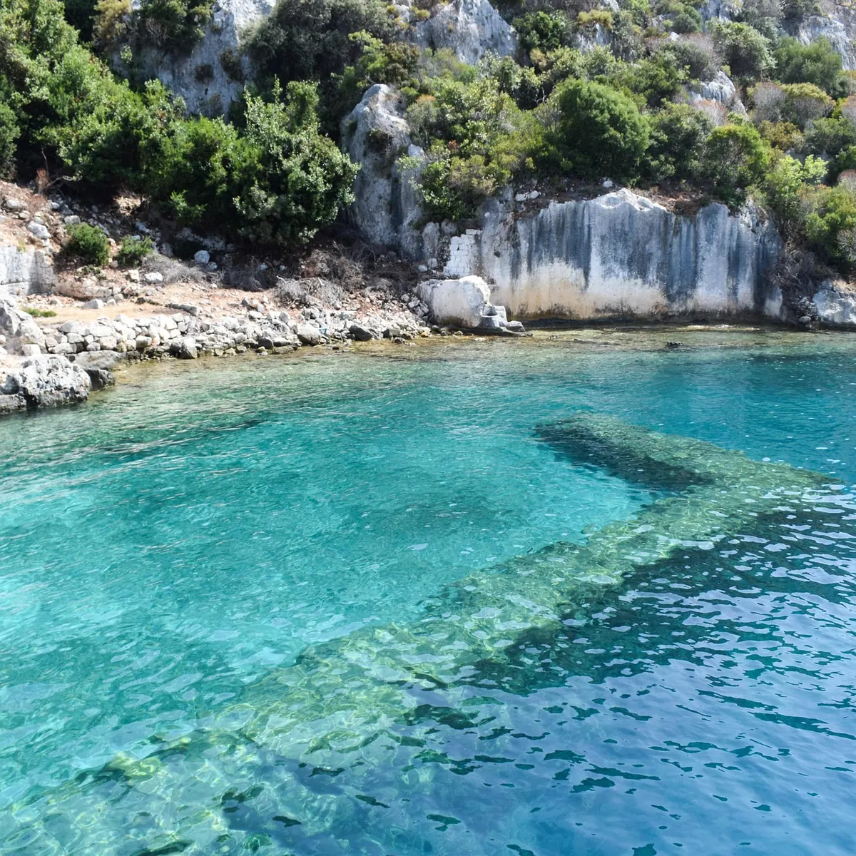 Ruins under the water at Kekova