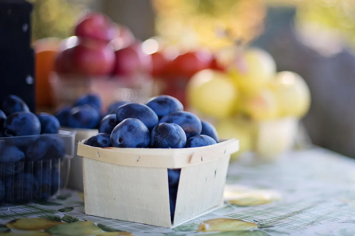 Fresh fruit at a market stall