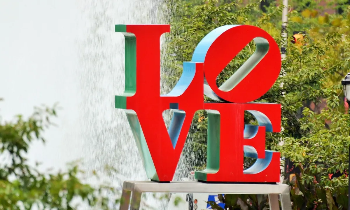 The LOVE sculpture in Philadelphia