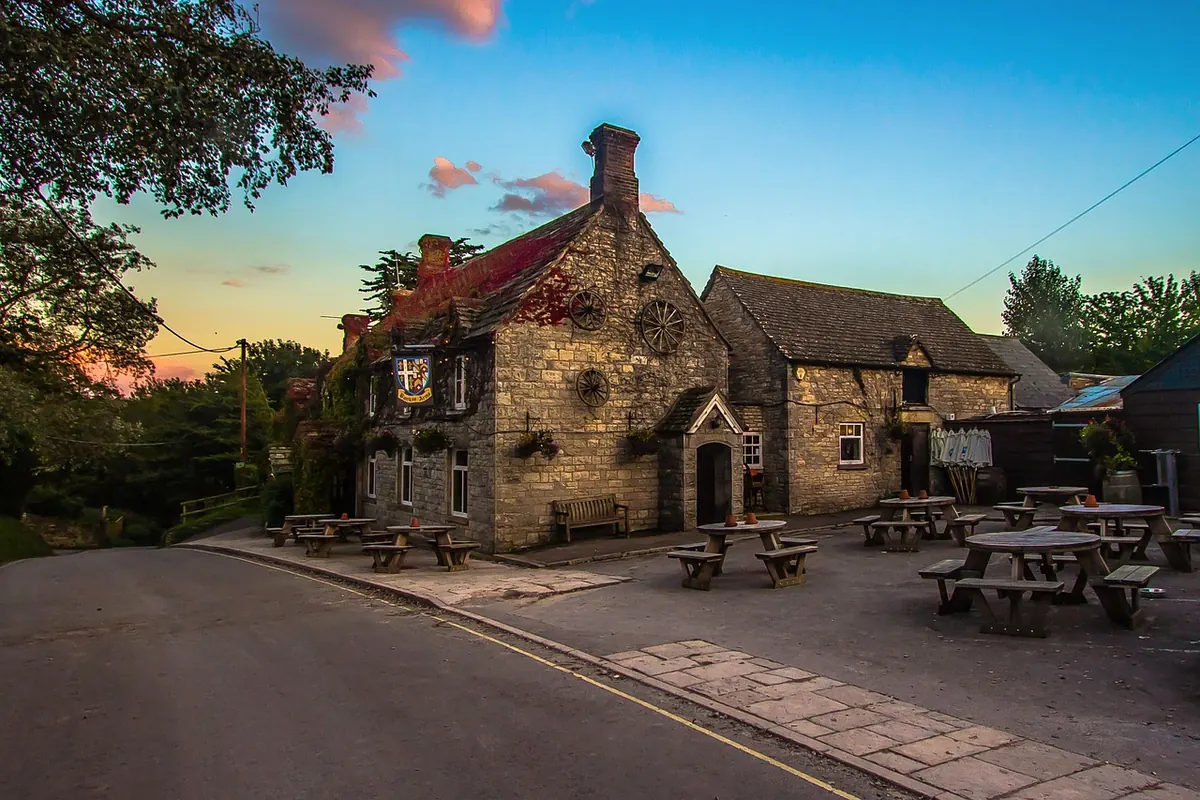 A village pub by the sea