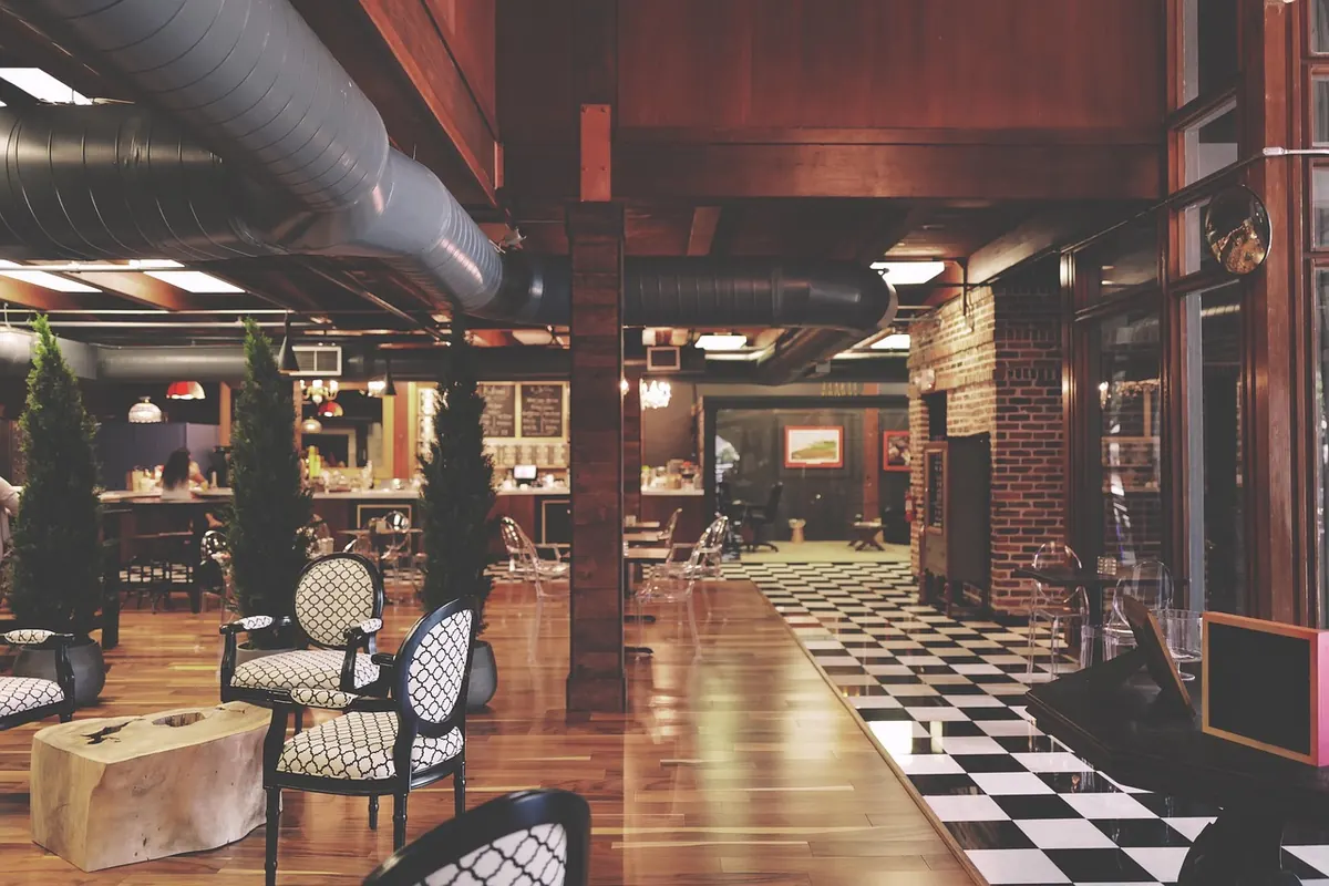 A traditional restaurant interior