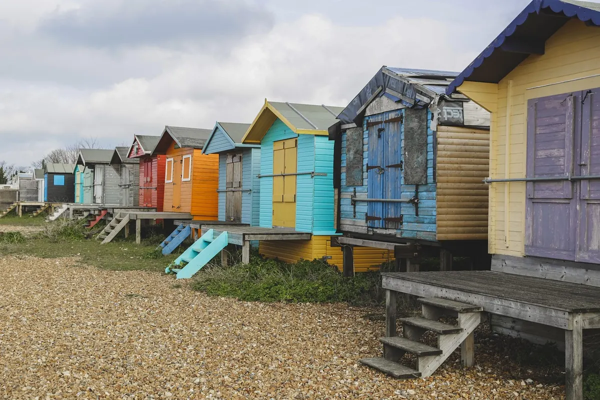 Beach huts in Whitstable