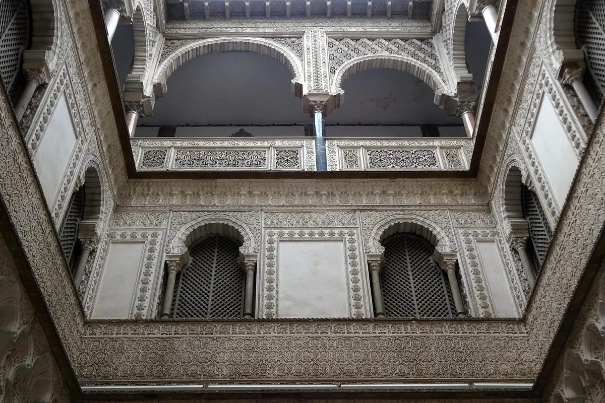 A courtyard of the Real Alcázar, Seville