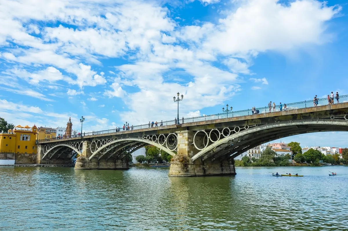 The Triana bridge over the Guadalquivir
