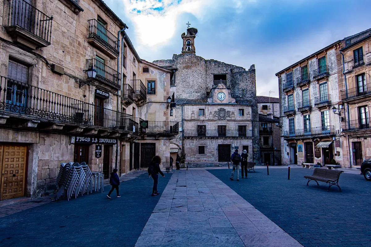 A historic street in Sigüenza