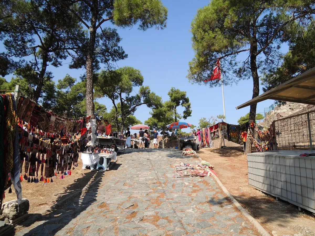 A market street in Izmir