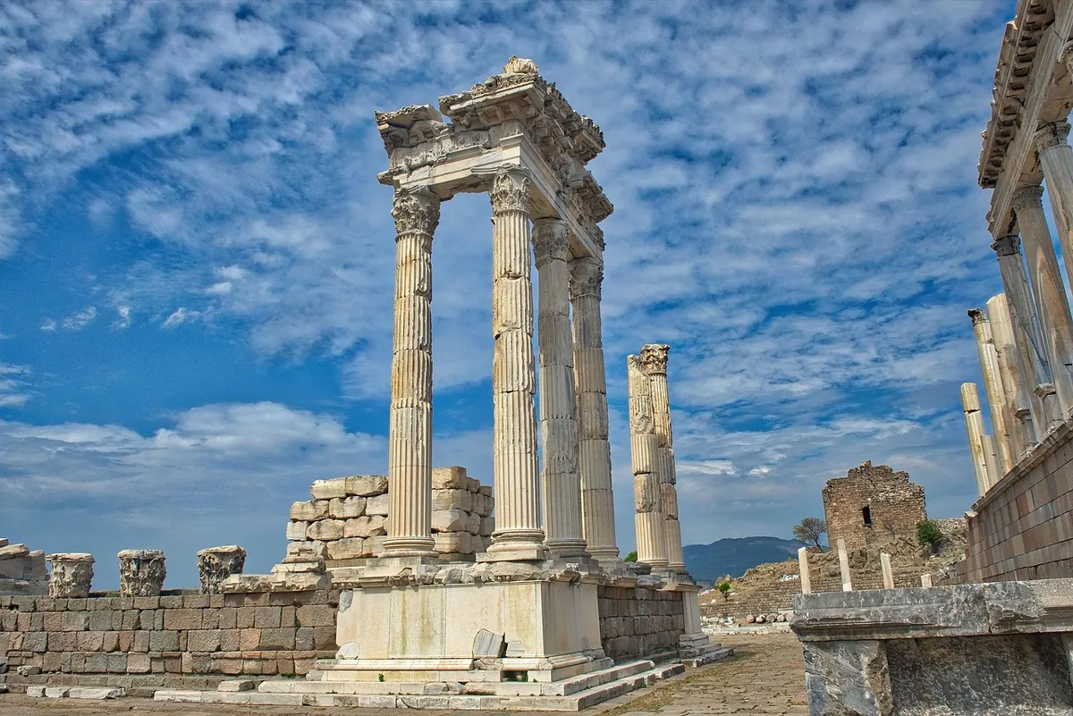Columns of the Temple of Trajan at Pergamon