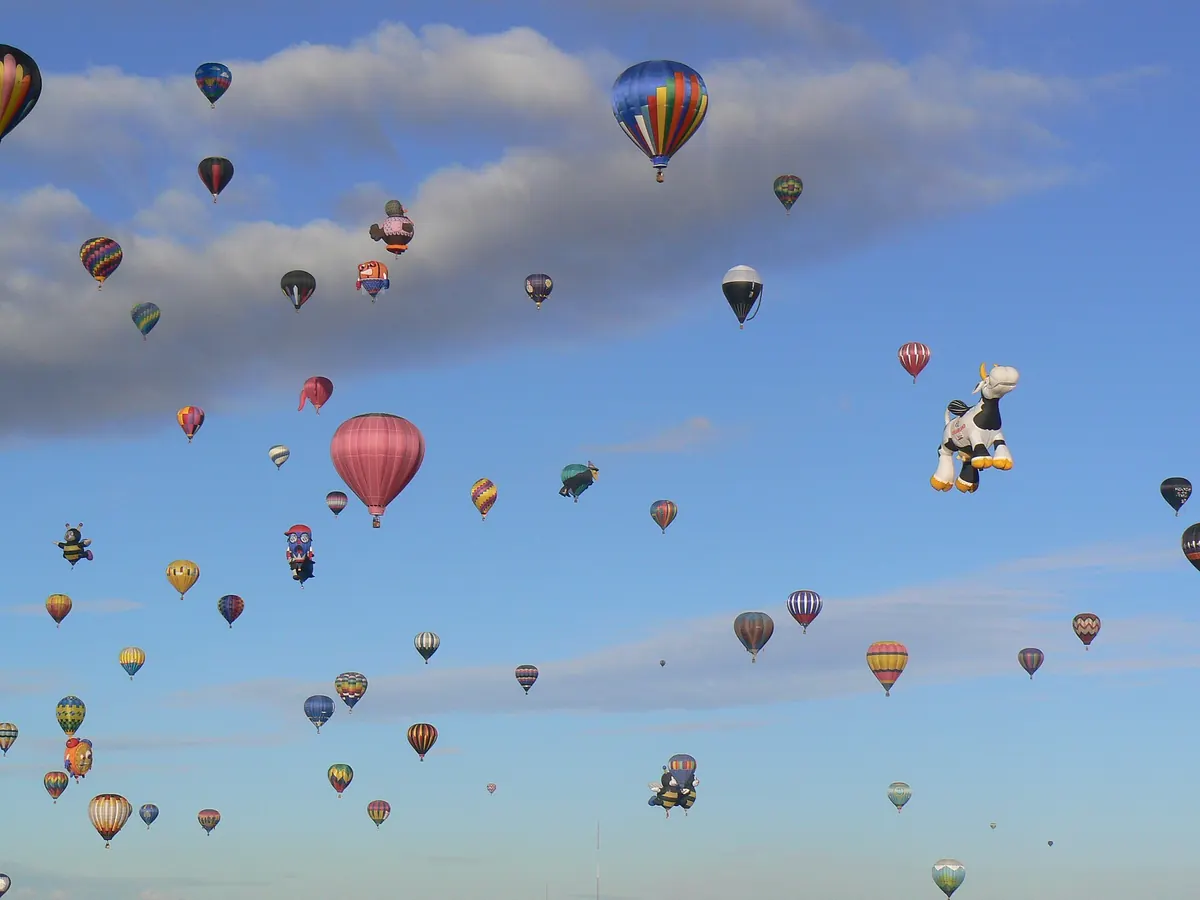 Hot-air balloons at the Albuquerque International Balloon Fiesta