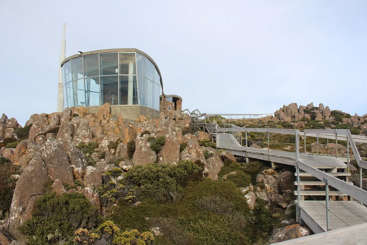 The summit lookout on kunanyi/Mount Wellington above Hobart