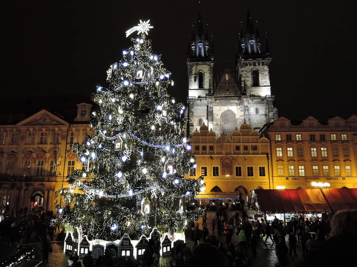 Christmas market on Prague's Old Town Square