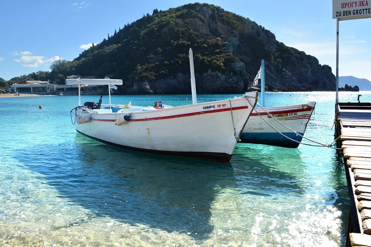 Boats at Paleokastritsa