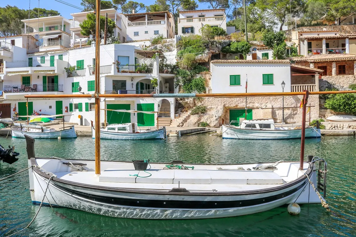 Fishing boats in a small Spanish harbour