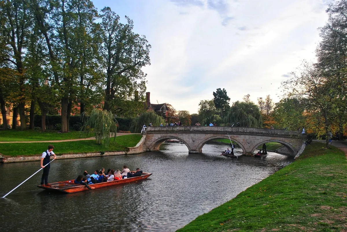 Punting on a river