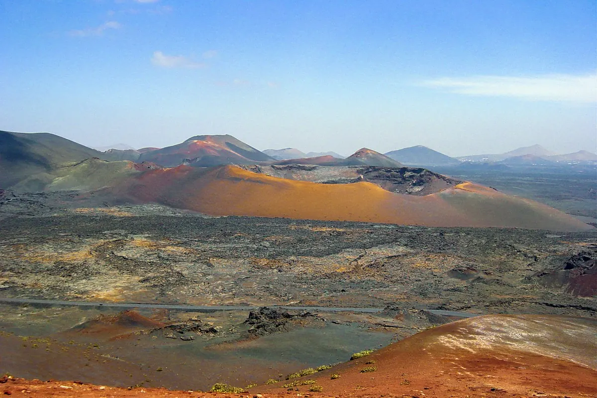 Volcanic craters in Timanfaya National Park