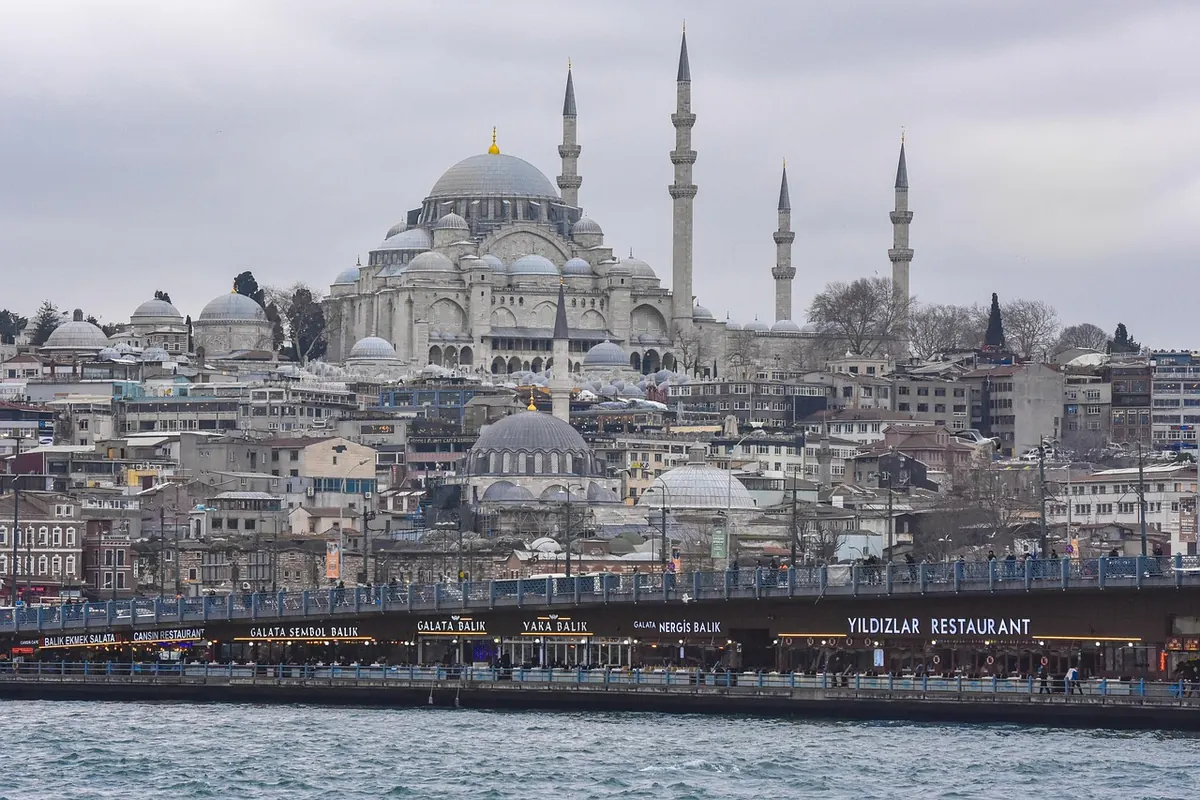 The Süleymaniye Mosque above the Bosphorus