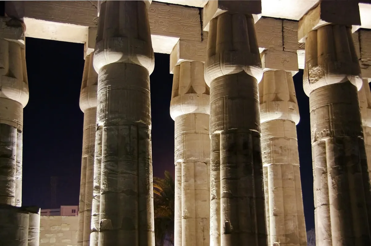 The colonnade of Luxor Temple