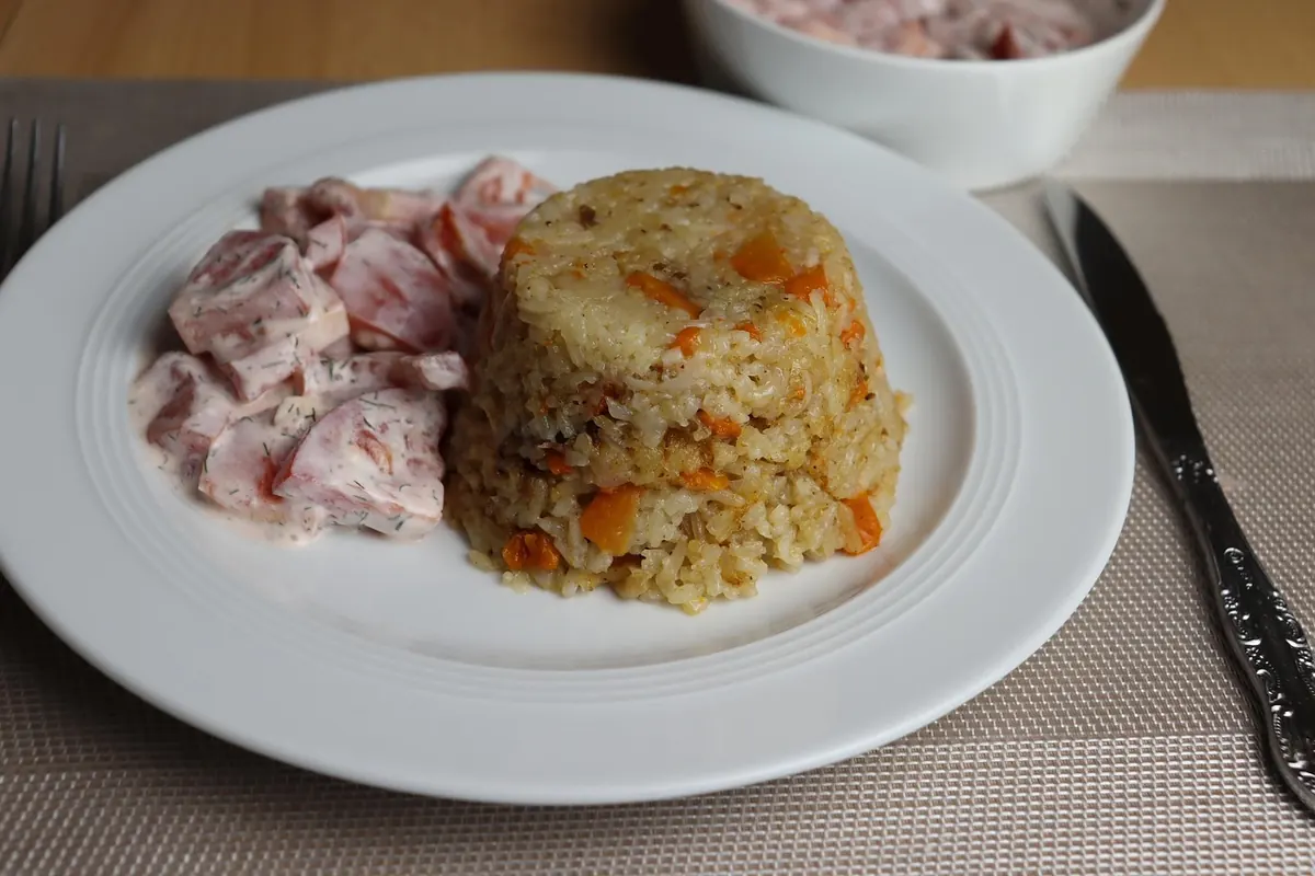 A plate of plov