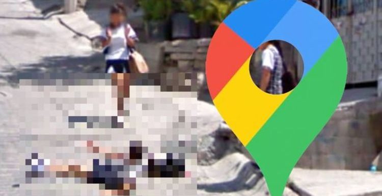 Google Maps Street View: Embarrassment for young girl captured taking a tumble