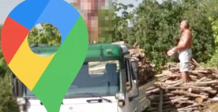 Google Maps Street View: Man makes brazen stand posing nude on top of truck