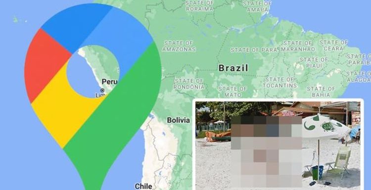 Google Maps Street View: Bikini-clad woman gets very intimate treatment from man on beach