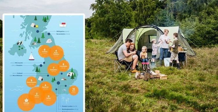 Camping holidays: Most popular UK campsites mapped – strangest places Britons stay