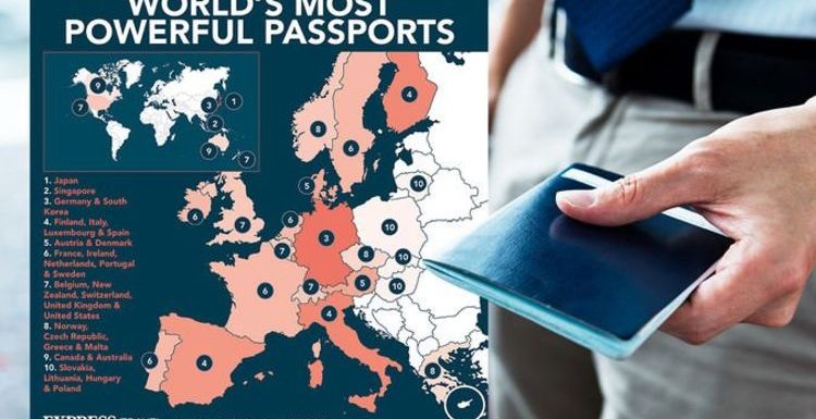 Most powerful passports in the world mapped – how strong is the British passport?