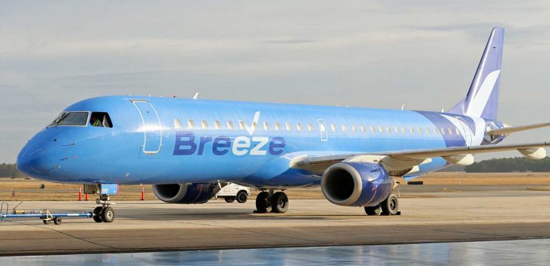New airline Breeze Airways takes off May 27 with $39 fares, no middle seats and nonstop flights to smaller cities