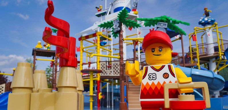 New £17 million Legoland water park to open in June with sandy beach and slides