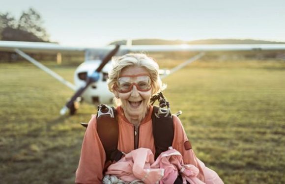 Pensioners crave adventure holidays like jumping from plane, study finds