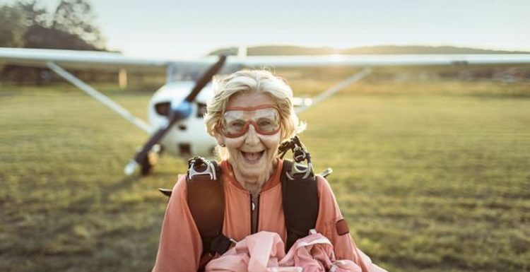 Pensioners crave adventure holidays like jumping from plane, study finds