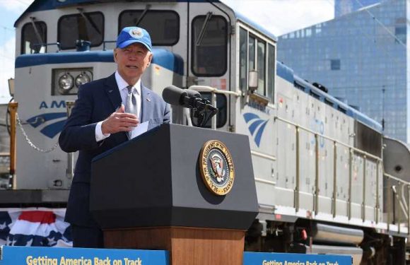 President Joe Biden Talks Benefits of Train Travel During Amtrak's 50th Anniversary Celebration