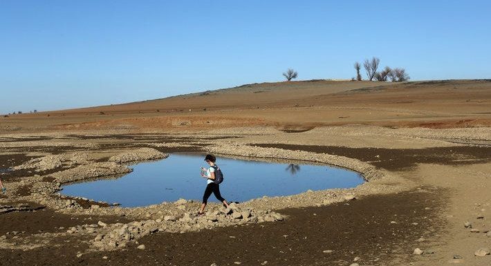 California's drought dried up a lake so much that it revealed a crashed plane, possibly solving a decades-old mystery