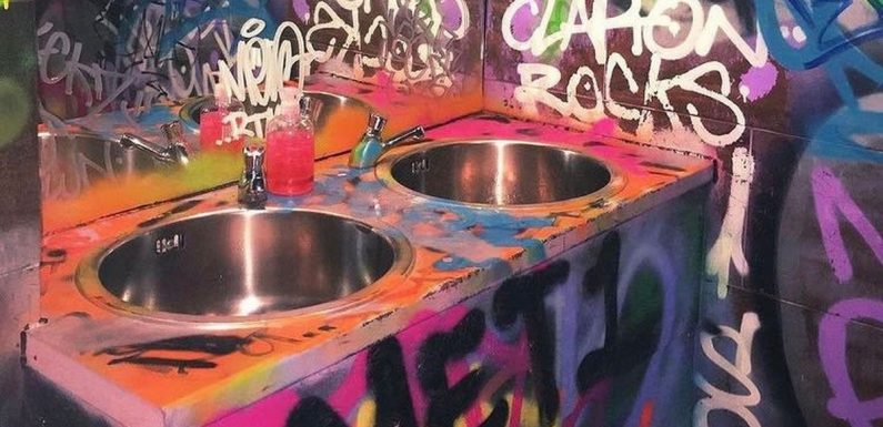 Bonkers bathrooms from beer keg urinals to neon graffiti-covered sinks