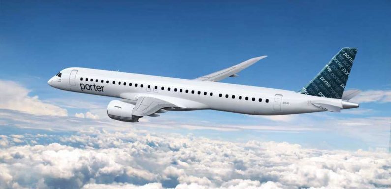 With new Embraer jets, Porter Airlines will expand route map