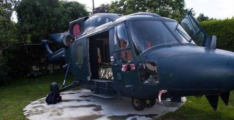 Have a sleepover in an ex-army helicopter near the Suffolk coast