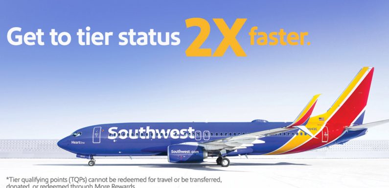 Southwest Airlines promotion offers faster track to A-List status