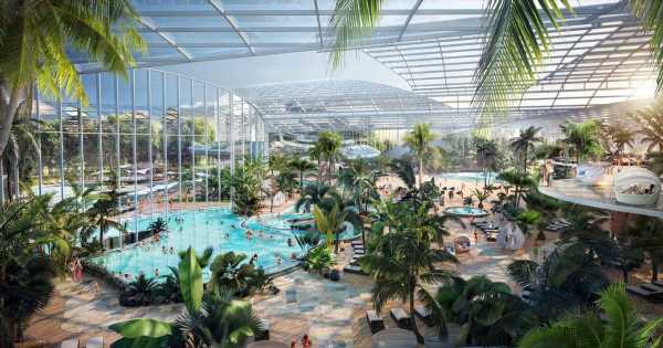 Largest water park in UK to open with 25 pools, 35 slides, saunas & swim-up bars