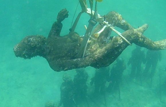 Grenada completes a renovation of its underwater sculpture park