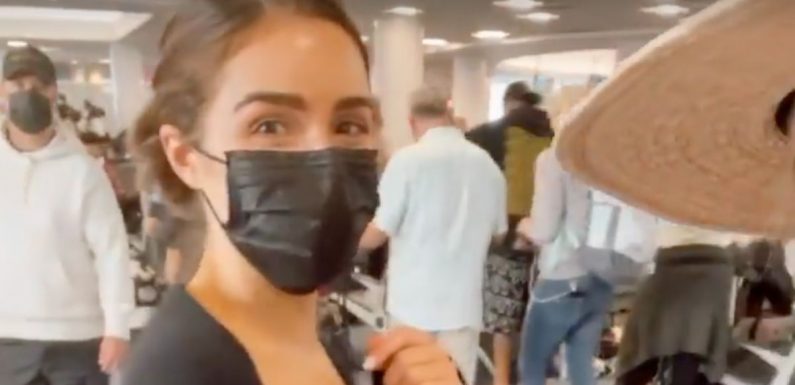 Influencer told to ‘put blouse on’ after wearing sports bra for flight
