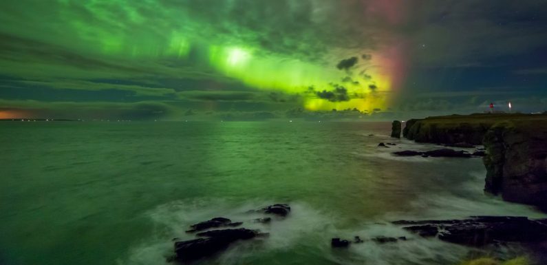 Northern Lights can be spotted from UK as stunning display lights up sky