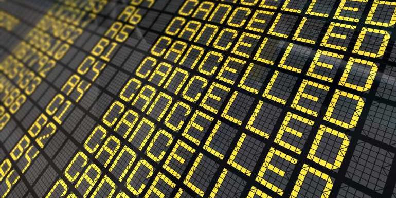 Flight cancellations pile up because of Winter Storm Landon