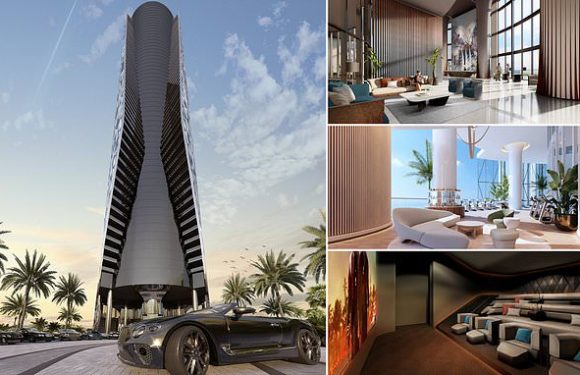 Pictured: The first Bentley-branded residential tower in the world