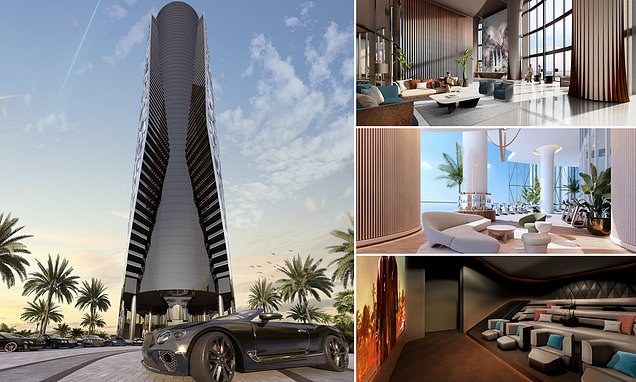 Pictured: The first Bentley-branded residential tower in the world