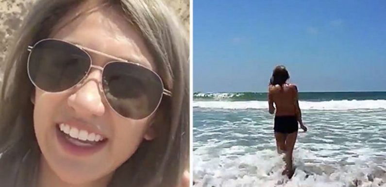 Hot backpacker is internet sensation after ditching life of luxury to live in a car