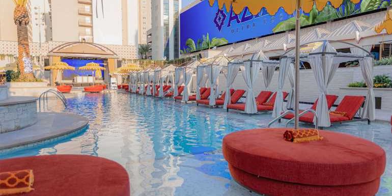 Sahara Las Vegas' adults-only pool opens for the season: Travel Weekly