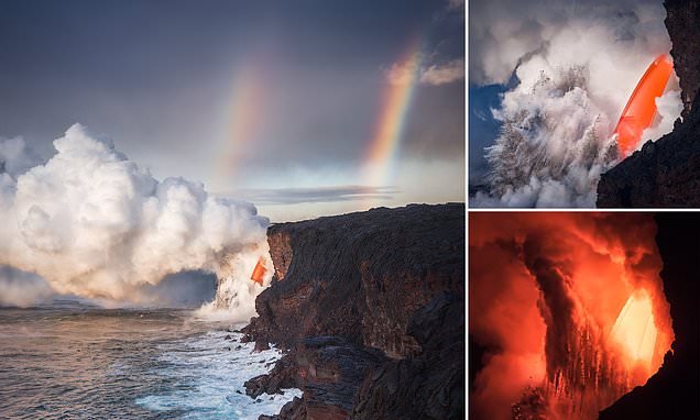 Fiery power of Hawaii's Kilauea volcano captured in stunning images