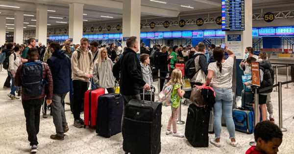 Mass airport queues nationwide due to Easter surge and staff shortages