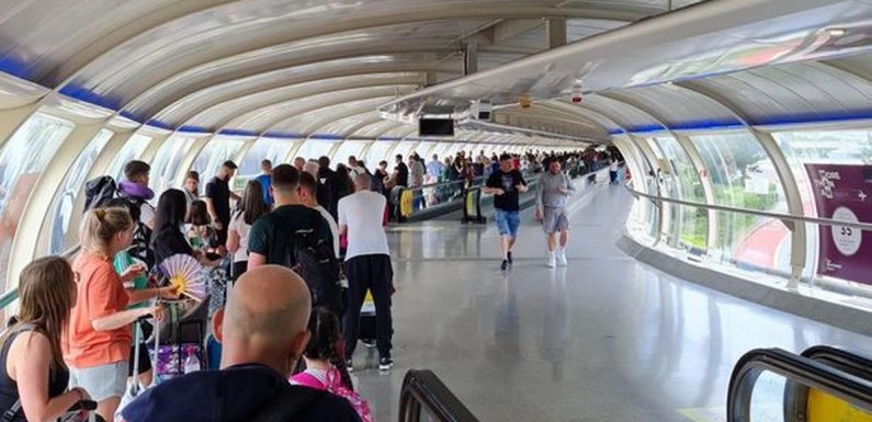 Brit holidaymakers told to drop bags off the day before they fly due to queues
